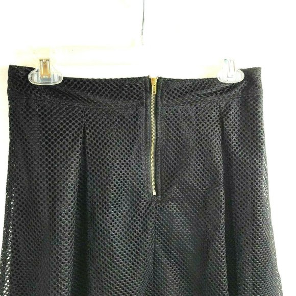 Charlotte Russe Lined Mesh Net Mini Skirt Medium - Picture 5 of 6